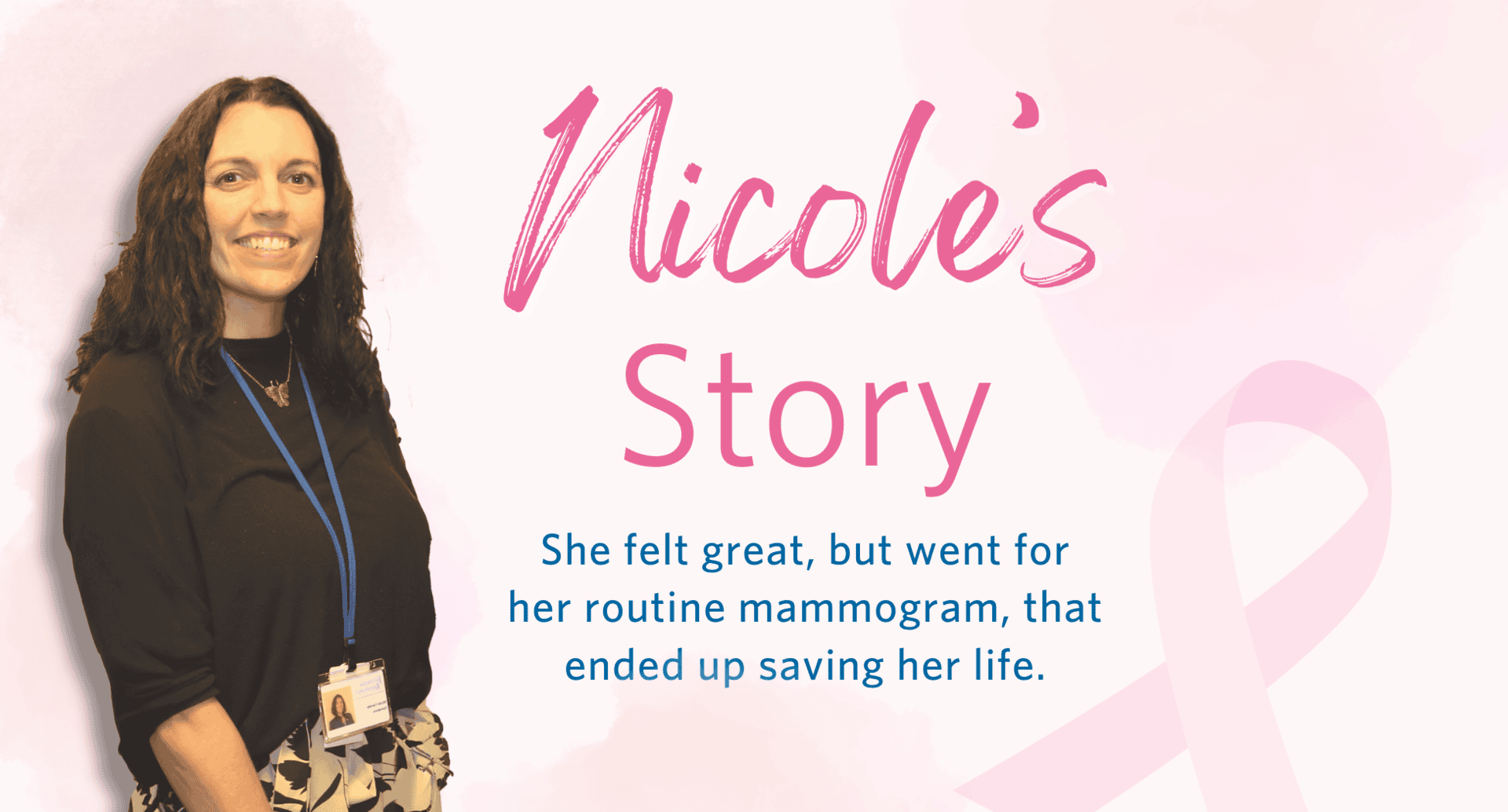 Nicole, Jefferson Radiology patient and breast cancer survivor .